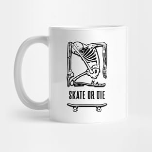 Free Skeleton Skate or Die Mug